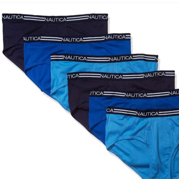Nautica Men's 6 Pack Classic Cotton Fly Front Briefs Multicolor Size- S- NWT - Picture 3 of 3